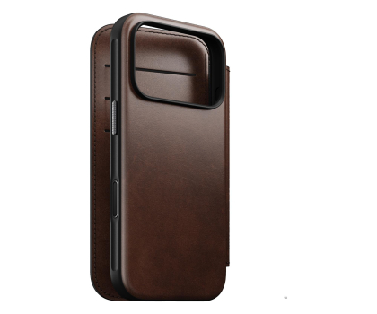 Etui do telefonów Nomad Modern Leather Folio do iPhone 18 Pro / 17 Pro MagSafe (rust
